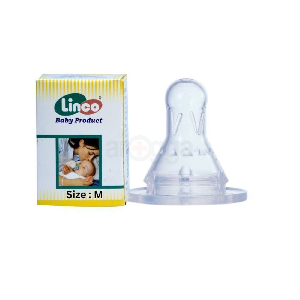 Linco Standard Silicone Nipple (M size Round hole - L-22217)  