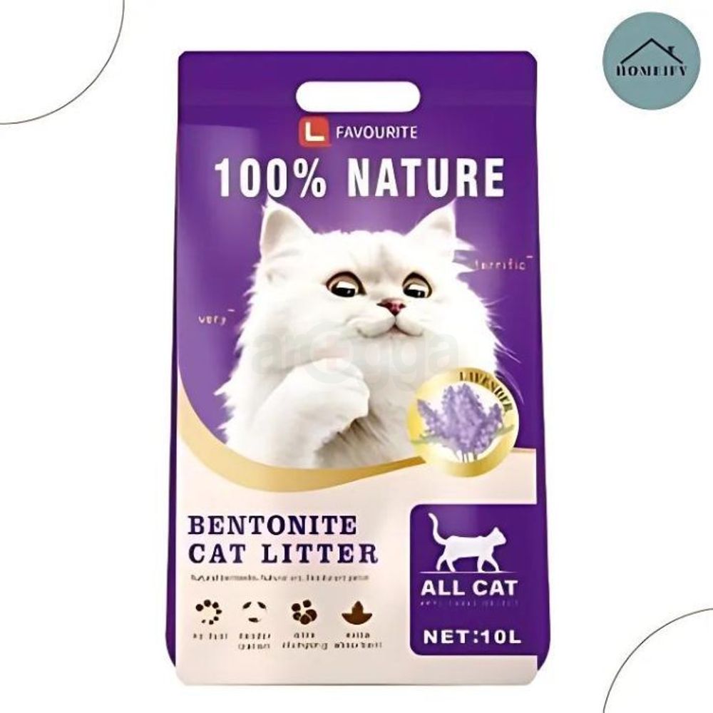 L Favourite Bentonite Cat Litter Lavender 10L 
  