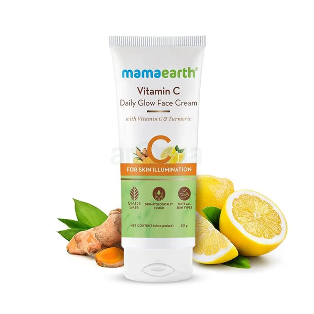 Mamaearth Vitamin C Daily Glow Face Cream With Vitamin C & Turmeric for Skin Illumination  