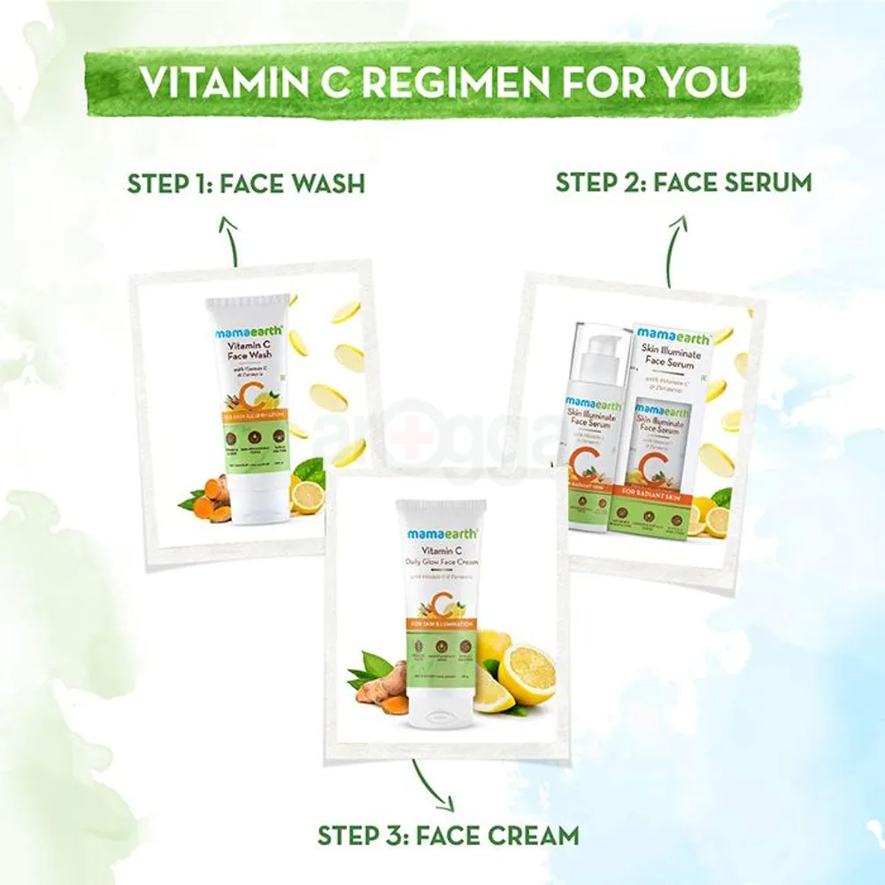 Mamaearth Vitamin C Daily Glow Face Cream With Vitamin C & Turmeric for Skin Illumination  