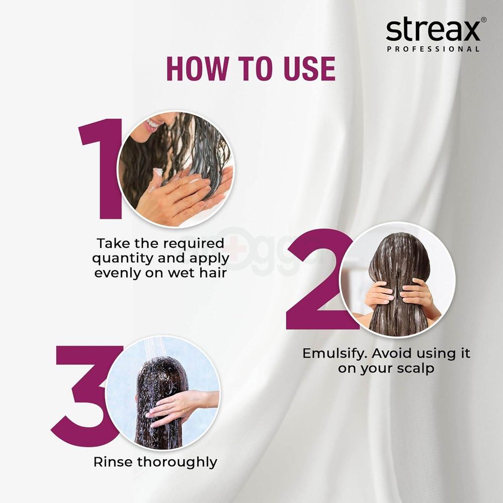 Streax Professional Canvo Line Sulphate and Paraben Free Shampoo for Keratin Treated And Straightened Hair 1.5 L  