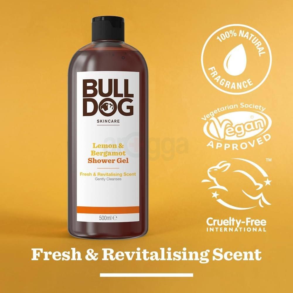 Bulldog Lemon and Bergamot Shower Gel with Fresh and Revitalising Scent  