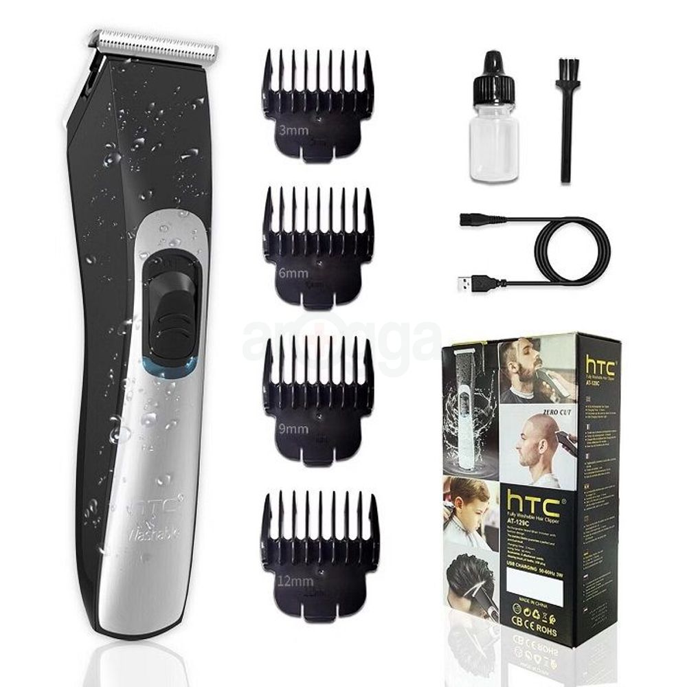 HTC AT-129C Full Washable Professional Hair Trimmer for Men  
