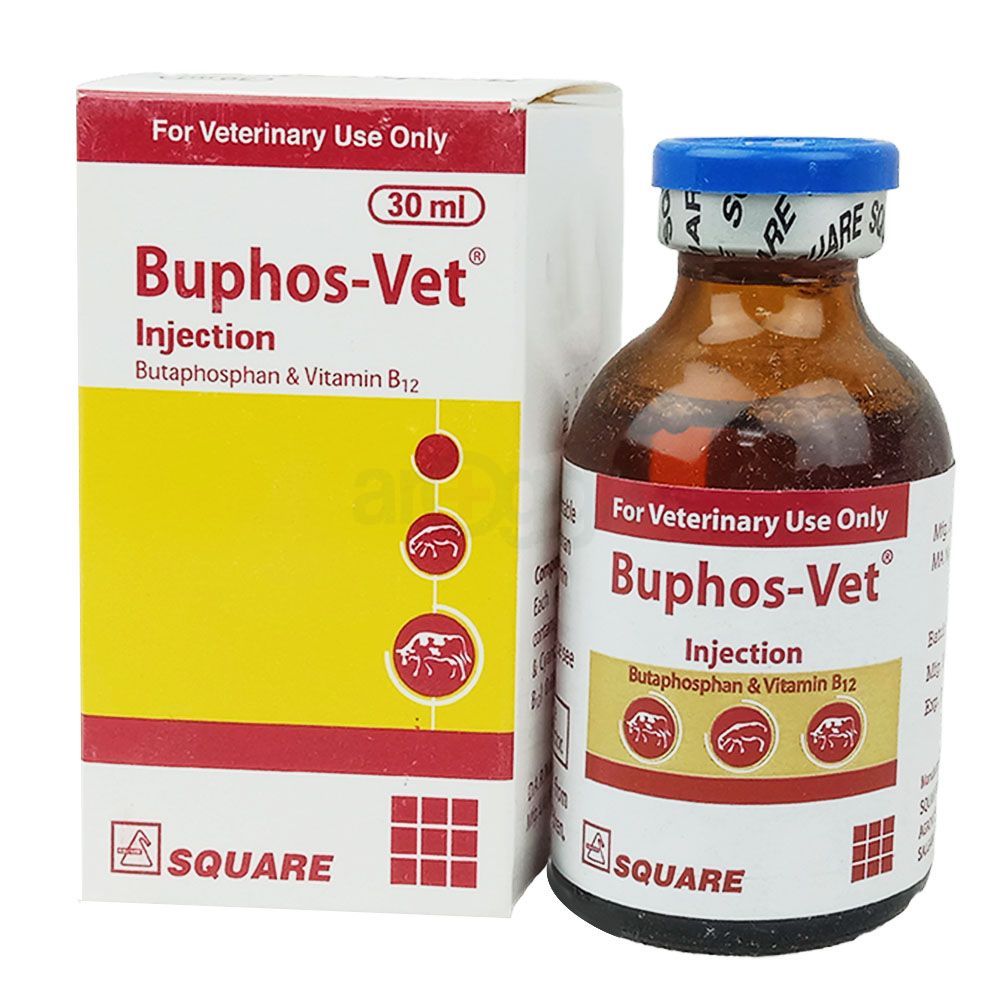 Buphos Vet Injection 30ml - Arogga Online Pharmacy