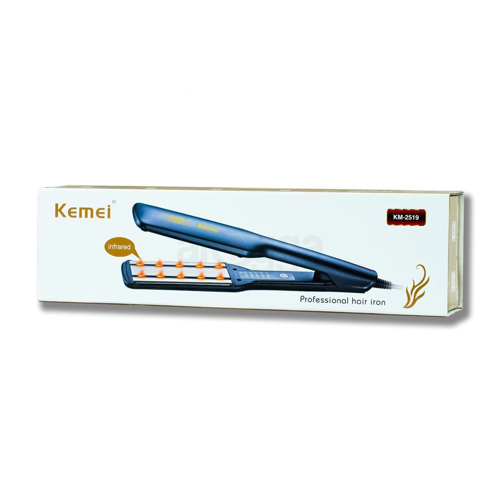 Kemei KM-2519 Infrared Professional Hair Straightener Iron  