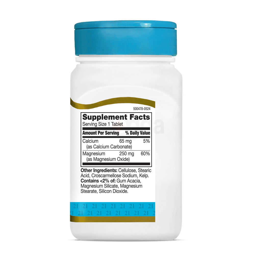 21st Century Magnesium 250mg 110 Tablets  