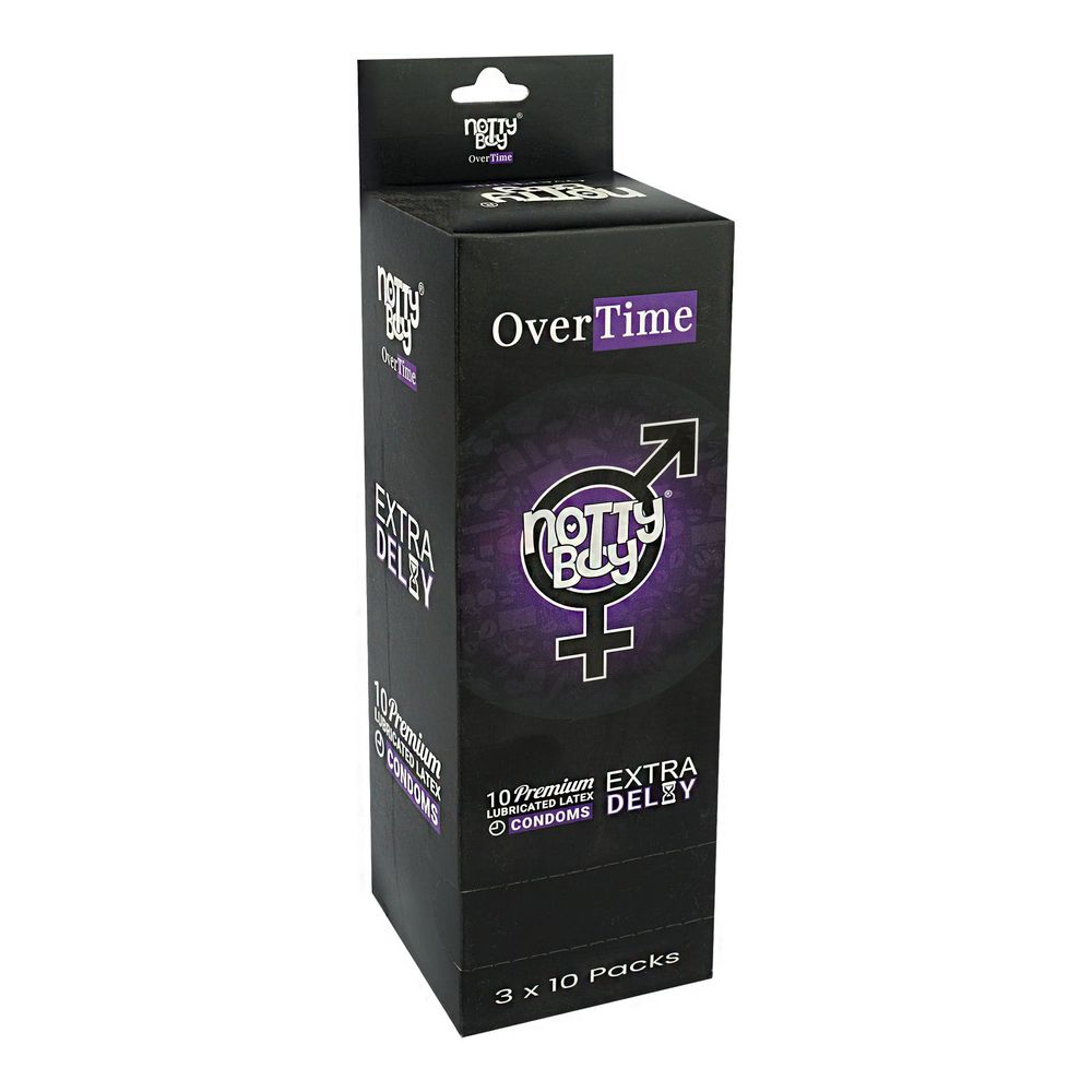 NottyBoy Over Time Climax Delay Extra Time Long Lasting Condom - 30 Pcs Full Box  