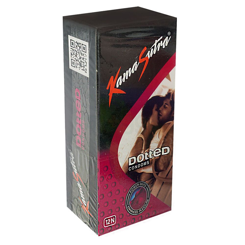 Kamasutra Dotted Power Dots Enhanced Pleasure Condom - 12Pcs Pack(india)  