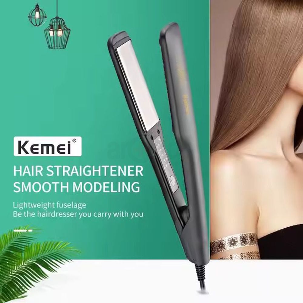 Kemei KM-2518 Professional Hair Straightener Iron  