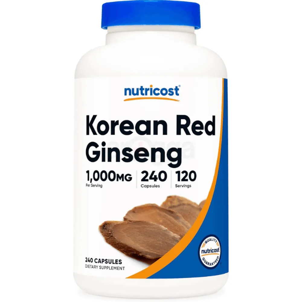 Nutricost Korean Ginseng 1000mg Serving, 240 Capsules  