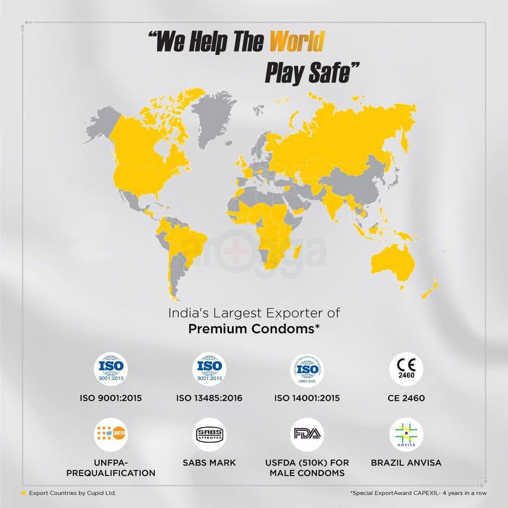 Cupid Dotted & Extra Time Condoms 12pcs  