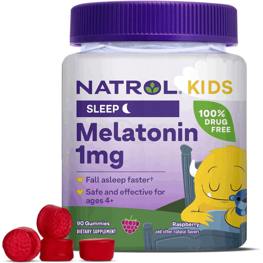 Natrol Kids Sleep Melatonin 1mg 90 Gummies 90 Day Supply  