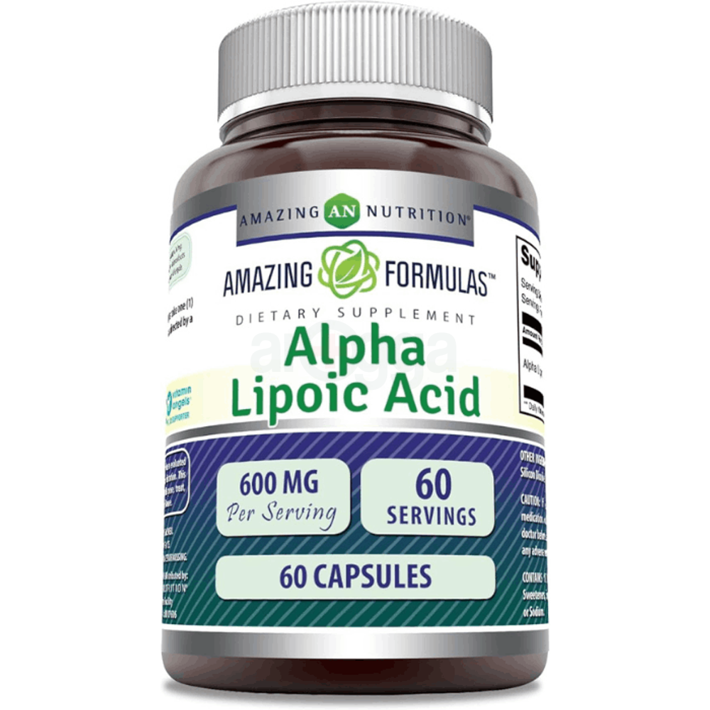 Amazing Formulas Alpha Lipoic Acid Supplement 600 Mg Per Serving 60 Capsules  