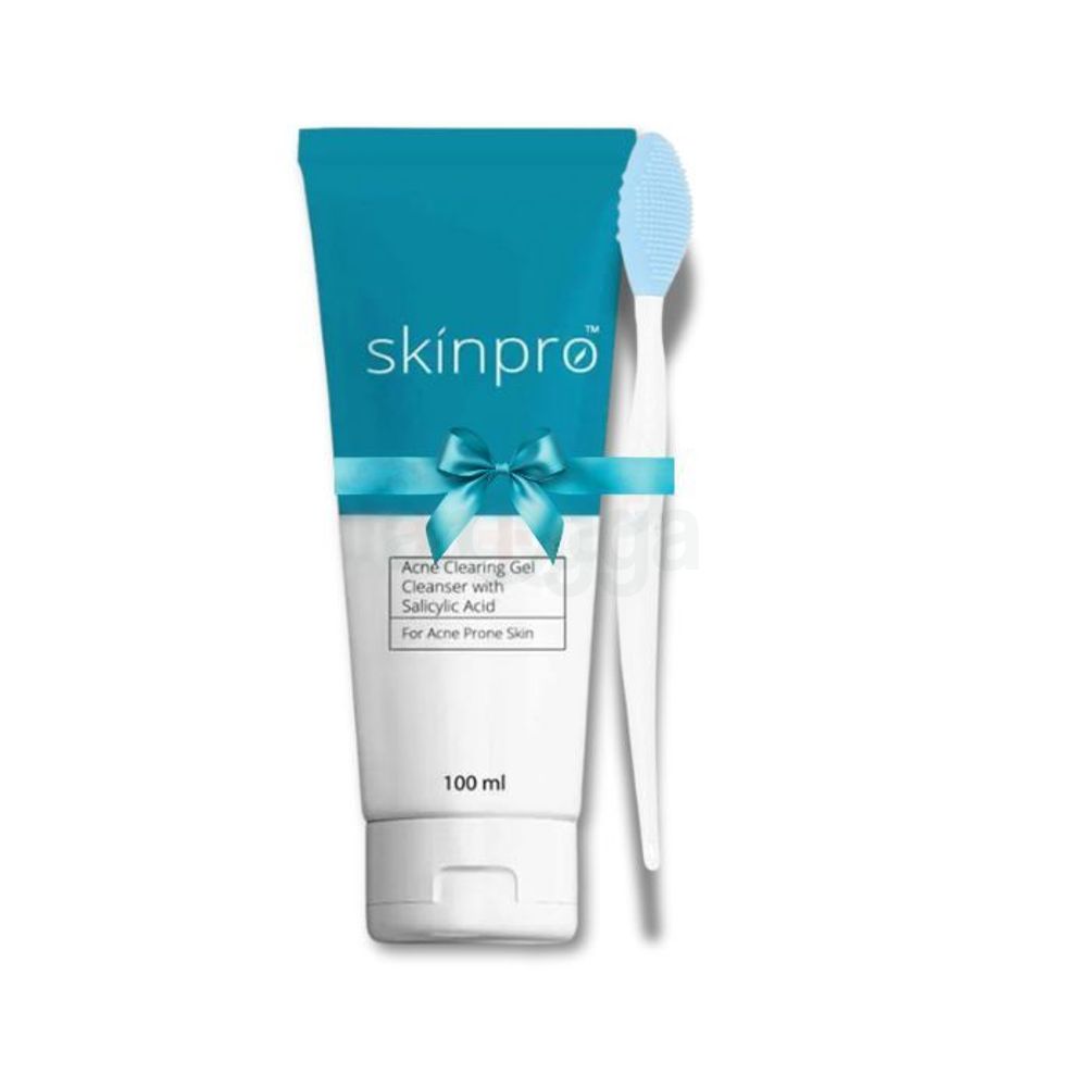 Buy 1 Skinpro Acne Cleansing Gel with Salicylic Acid for Acne Prone Skin 100ml and Get 1 Blackhead Removal Silicone Nose Brush Free  