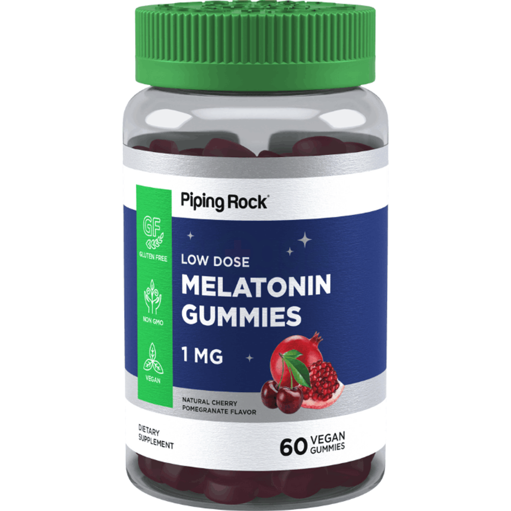 Piping Rock Melatonin Gummies 1mg 60 gummies  