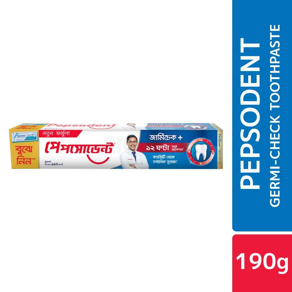 Pepsodent Toothpaste Germi Check 190g (Free Pepsodent Sensitive  Expert 7g)  
