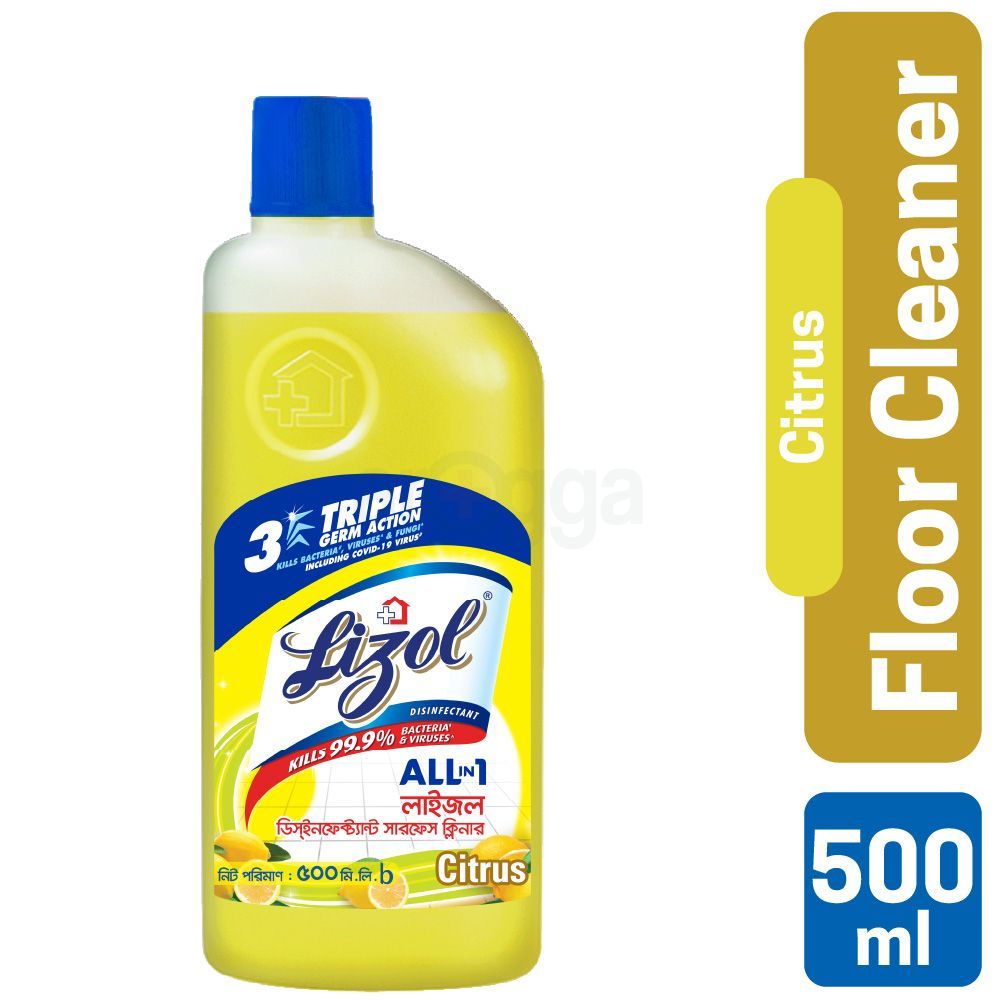 Lizol Disinfectant Surface Cleaner Citrus 500ml  