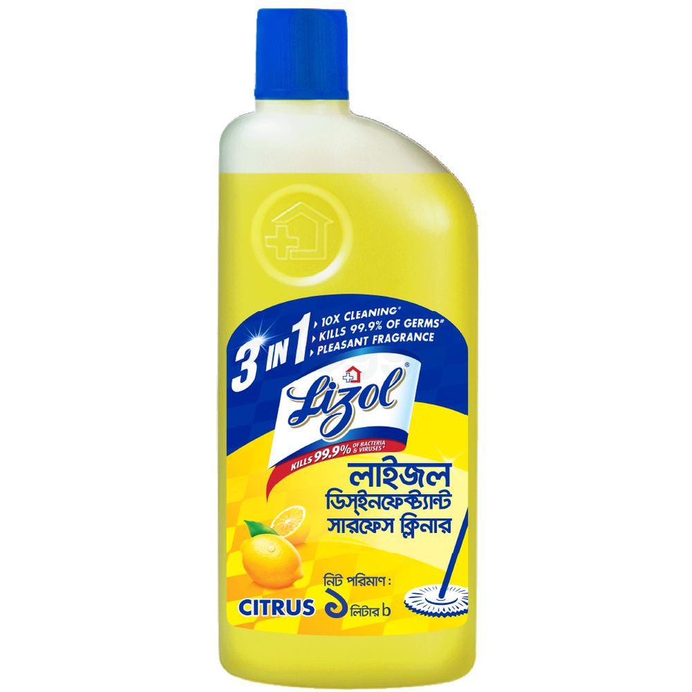 Lizol Citrus Disinfectant Surface Cleaner 1 L  