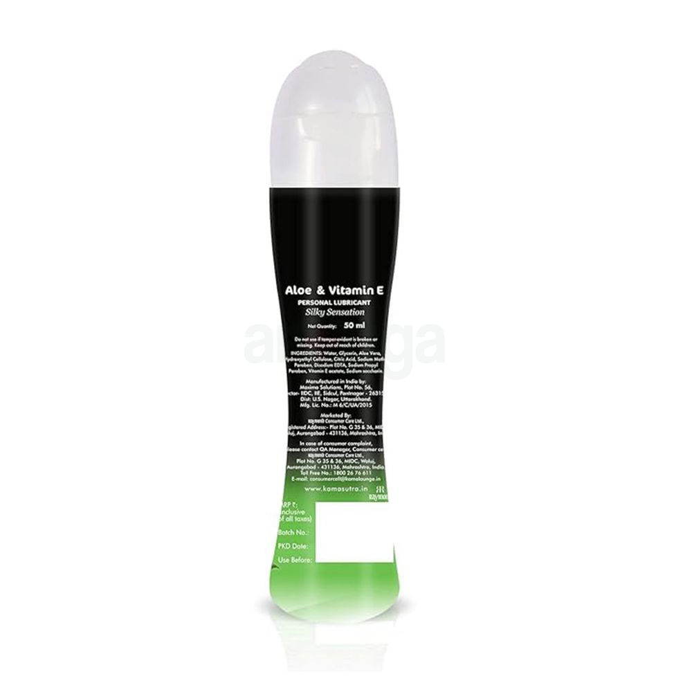 KamaSutra Aloe Vera and Vitamin E Personal Lubricant for Men & Women - 50ml  