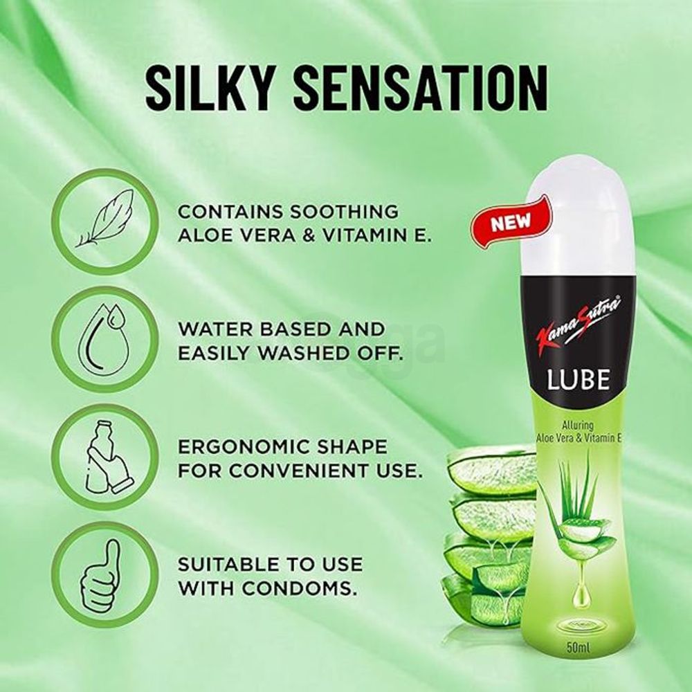 KamaSutra Aloe Vera and Vitamin E Personal Lubricant for Men & Women - 50ml  