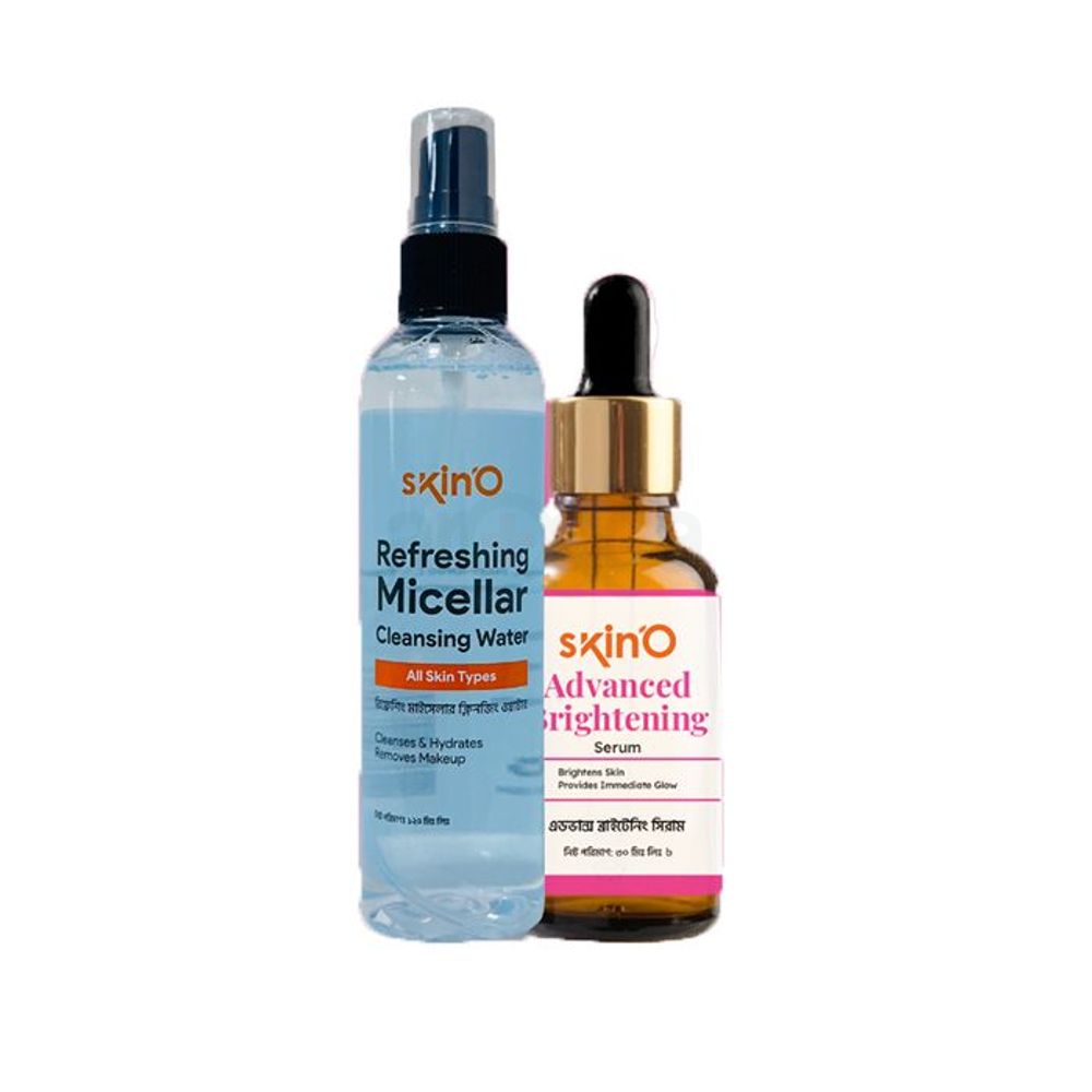 SkinO Refreshing Micellar Cleansing Water 100ml and  SkinO Advanced Brightening Serum 30ml  