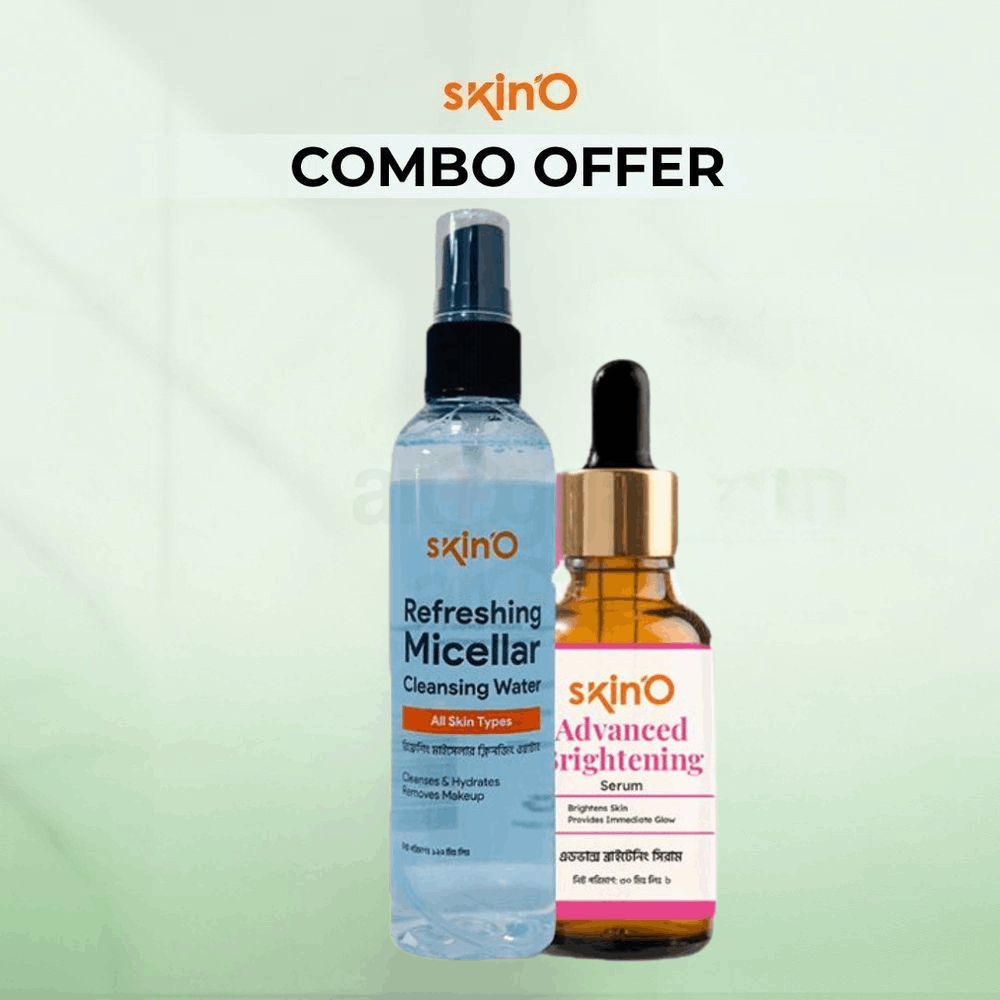 SkinO Refreshing Micellar Cleansing Water 100ml and  SkinO Advanced Brightening Serum 30ml  