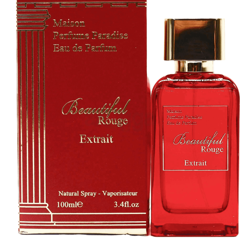 Maison Perfume Paradise Eau De Perfum Beautiful Rouge Extrait Natural Spray-Vaporisateur 100ml  