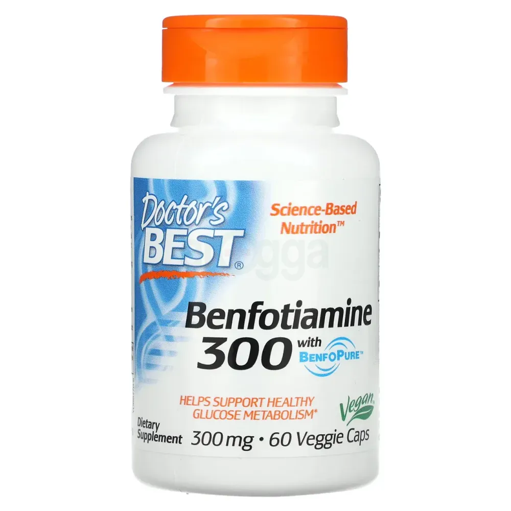 Doctor's Best Benfotiamine 300 mg 60 Veg Capsules  