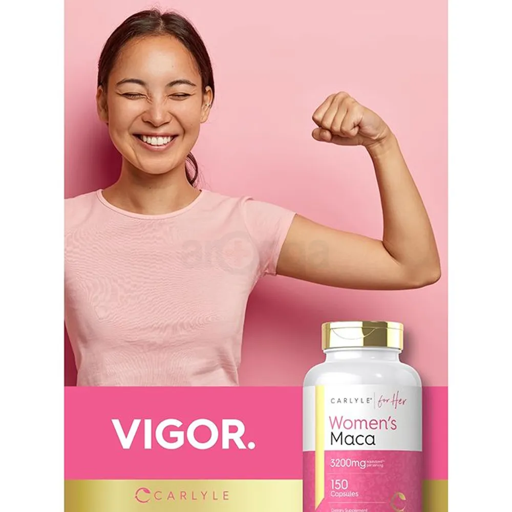 Carlyle Maca Root Capsules for Women 3200mg 150 Capsules  