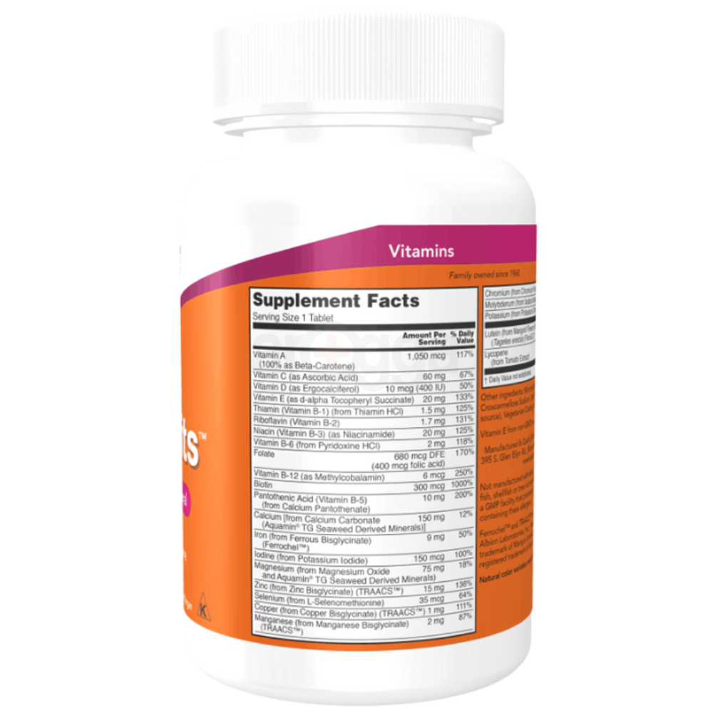 Now Foods Daily Vits Multi Now Foods 100 Tabs  