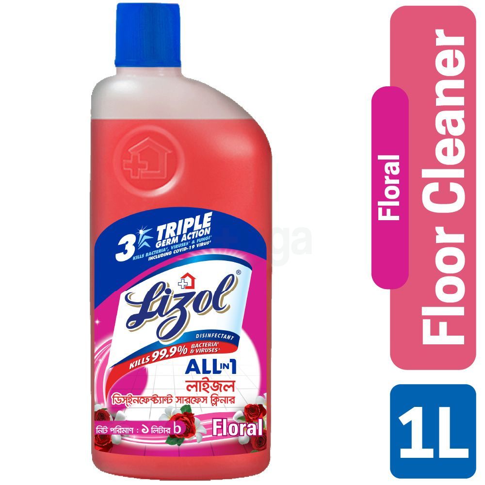 Lizol Floral Disinfectant Surface Cleaner 1 L  