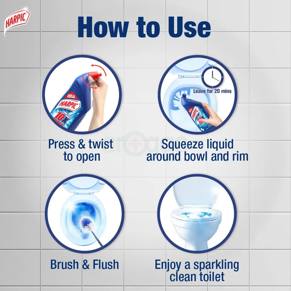 Harpic Toilet Cleaning Liquid Original 1L  