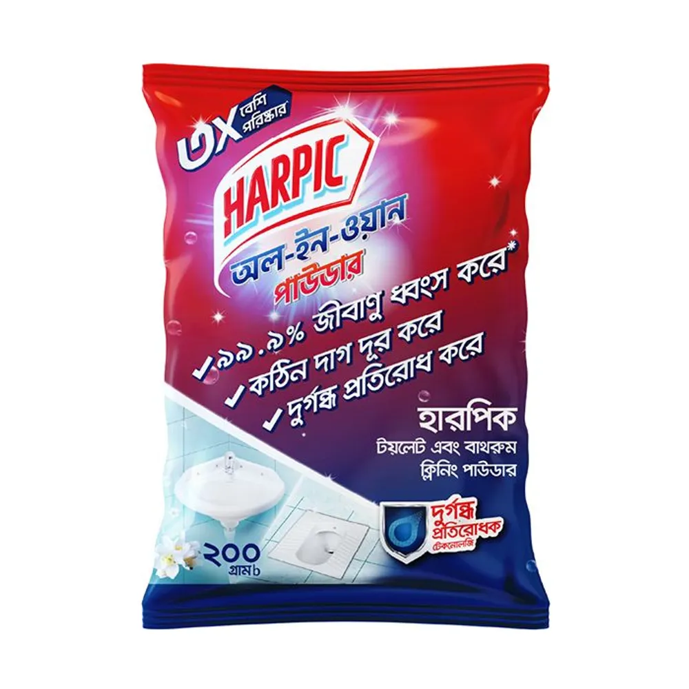 Harpic All in 1 Toilet & Bathroom Cleaning Powder 200g  