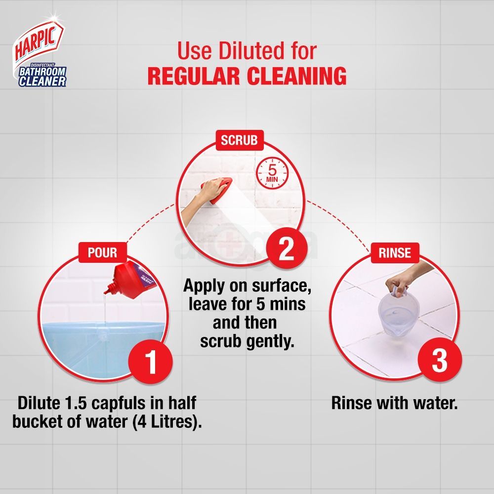 Harpic Bathroom Cleaning Liquid Rose 500ml  