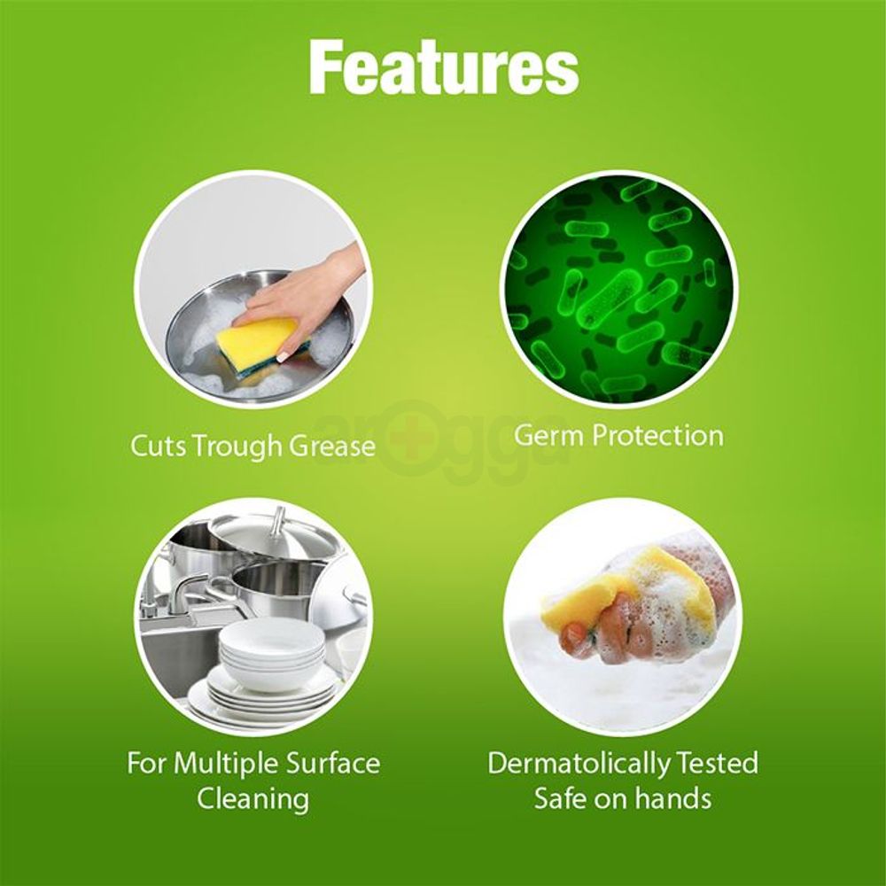 Trix Dishwashing Liquid Lemon Bottle 500ml + 250ml Poly Combo Pack  