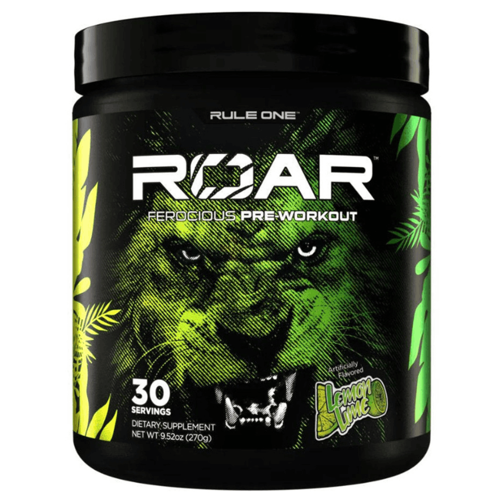 Rule One Roar Ferocious Pre-Workout 30 Serving Lemon Lime Dietary Supplement 270gm  