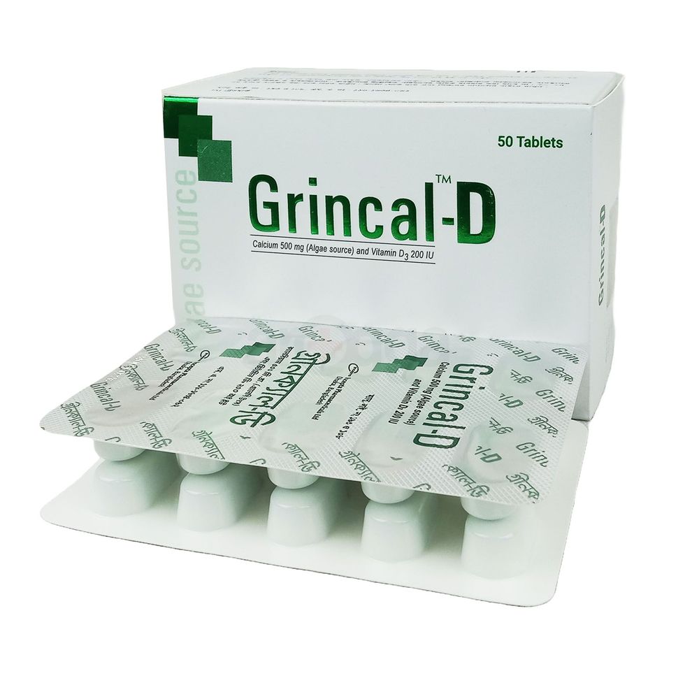 Grincal D 500mg+200IU tablet