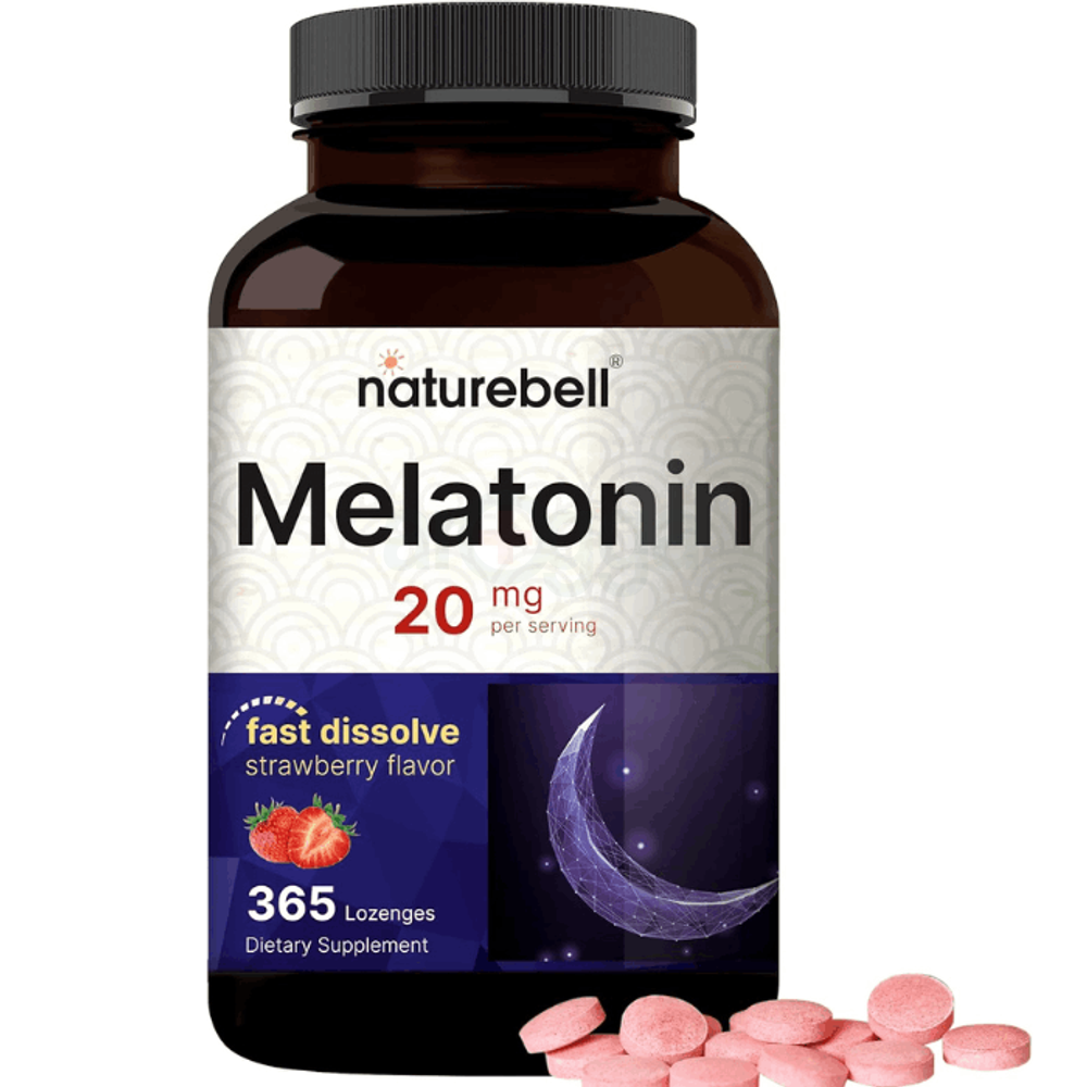 Naturebell Melatonin 20 mg 365 Chewable Lozenges  