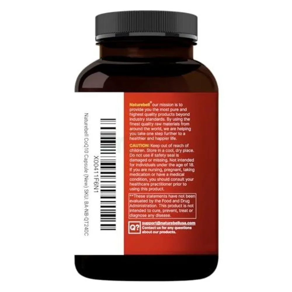 NatureBell CoQ10 400mg with Omega-3 Fatty Acids, 240 Capsules  