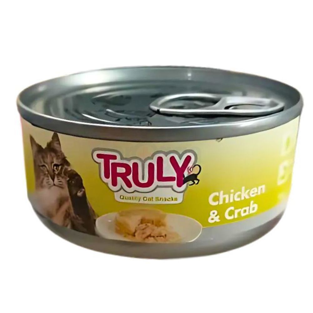 Truly Cat Food Can Chicken and Crab 95gm
  