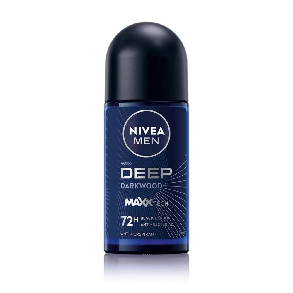 Nivea Men Deep Darkwood Powered by Maxxtech Formula Deodorant Roll On  