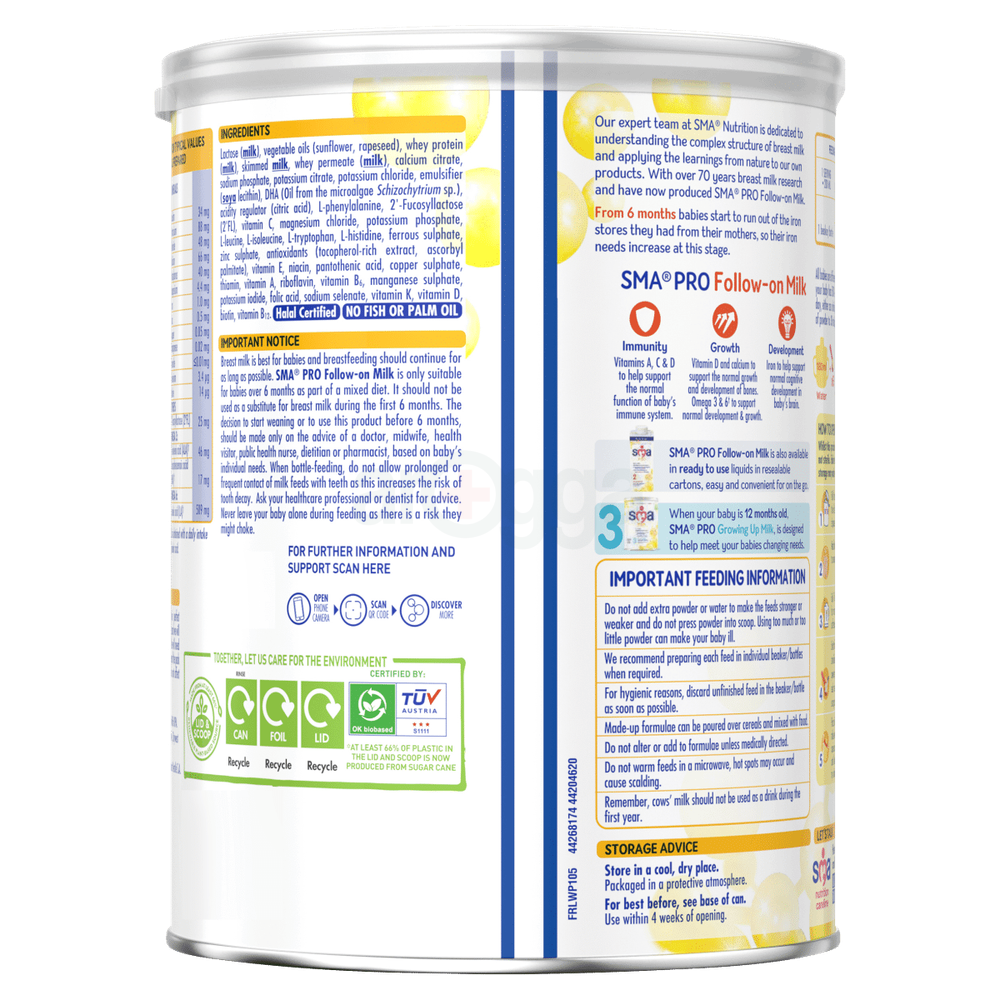 SMA Pro 2 Follow on Milk from 6 to 12 Months 800g  