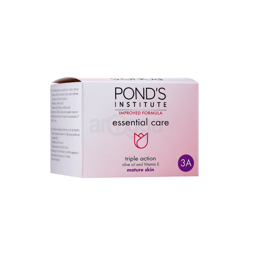 Pond's Essential Care Triple Action 3A Cream with Olive Oil & Vitamin E for Mature Skin 50ml  