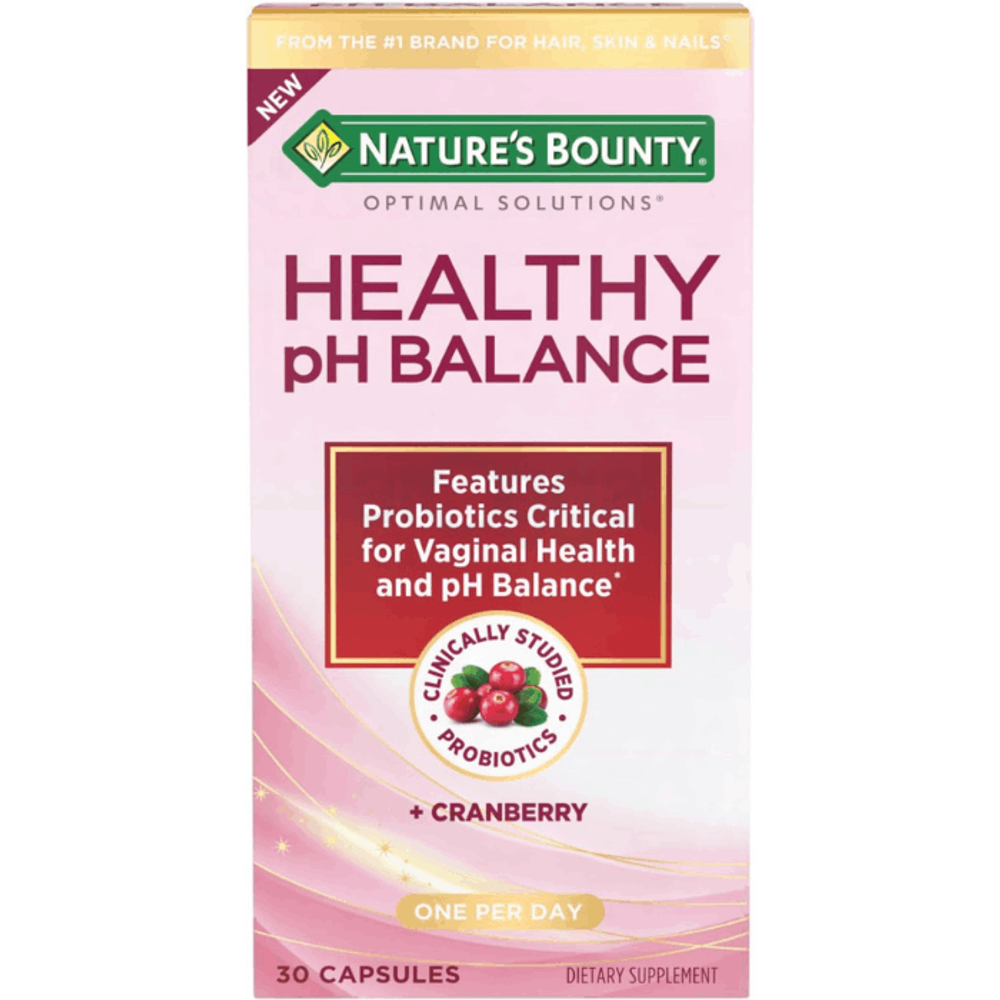 Nature's Bounty Probiotics for Women, Vaginal Probiotics for Healthy pH Balance 30 Caps  