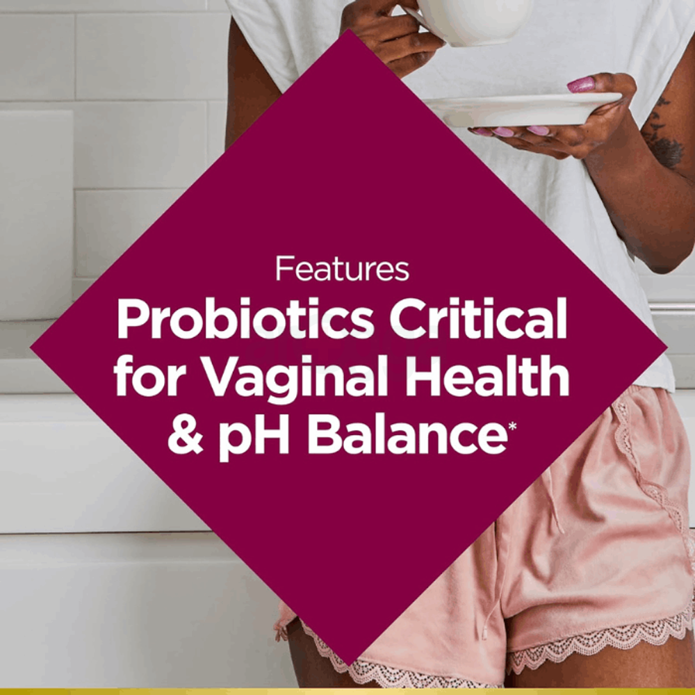 Nature's Bounty Probiotics for Women, Vaginal Probiotics for Healthy pH Balance 30 Caps  