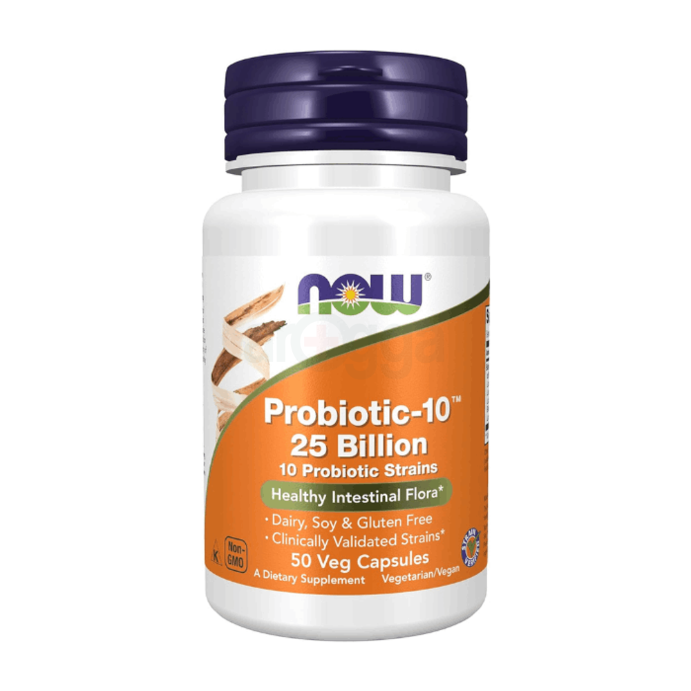 NOW Foods, Probiotic-10, 25 Billion, 50 Veg Capsules  