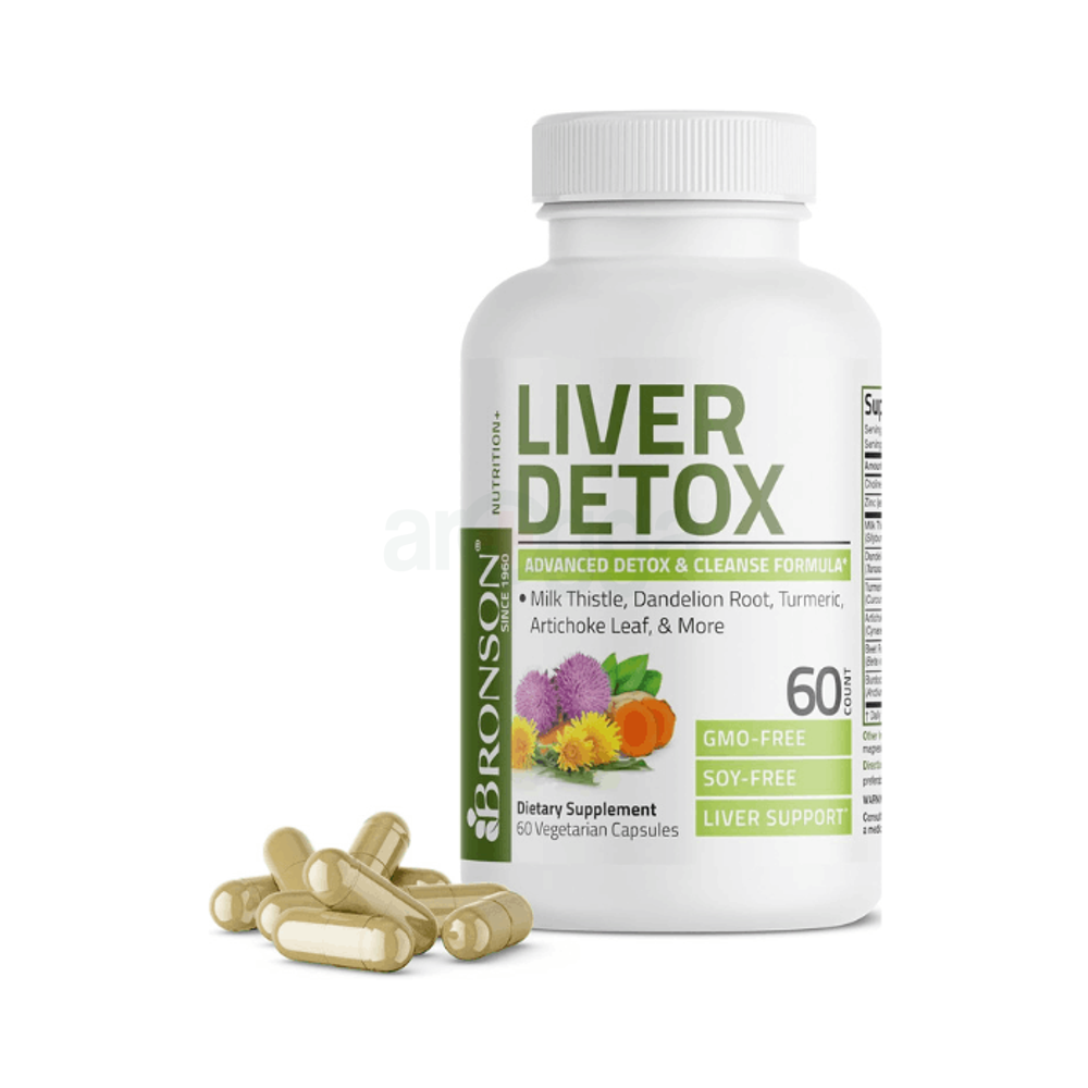 Bronson Liver Detox Advanced Detox & Cleansing Formula Supports 60 Caps  