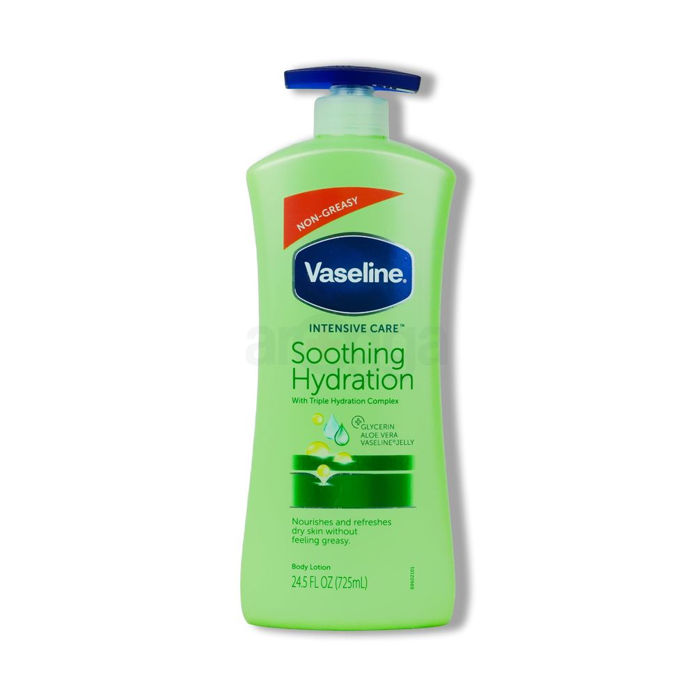 Vaseline Intensive Care Soothing Hydration Body Lotion with Triple Hydration Complex for Dry Skin 725ml  