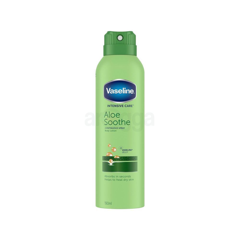 Vaseline Intensive Care Aloe Soothe Continuous Spray Body Lotion for Dry Skin  