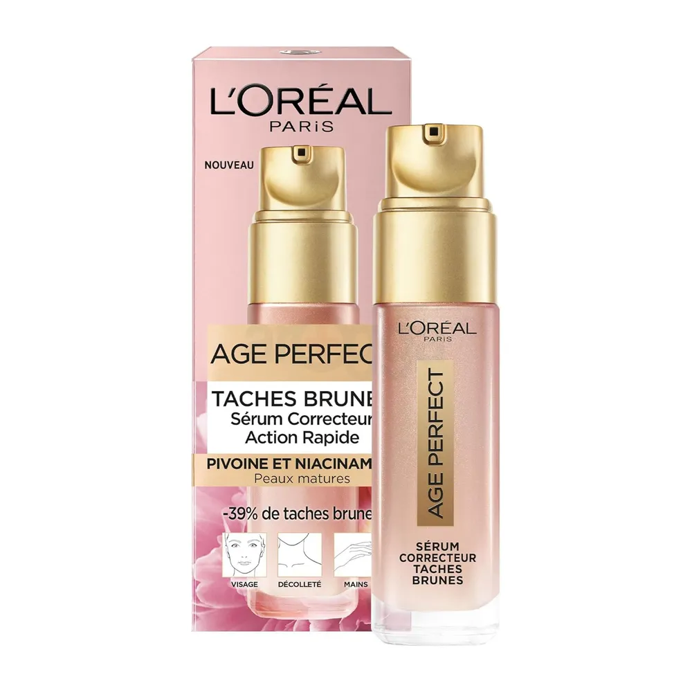 Loreal Paris Age Perfect Dark Spot Corrector Serum with Peony Native Cells and Niacinamide For Mature Skin   